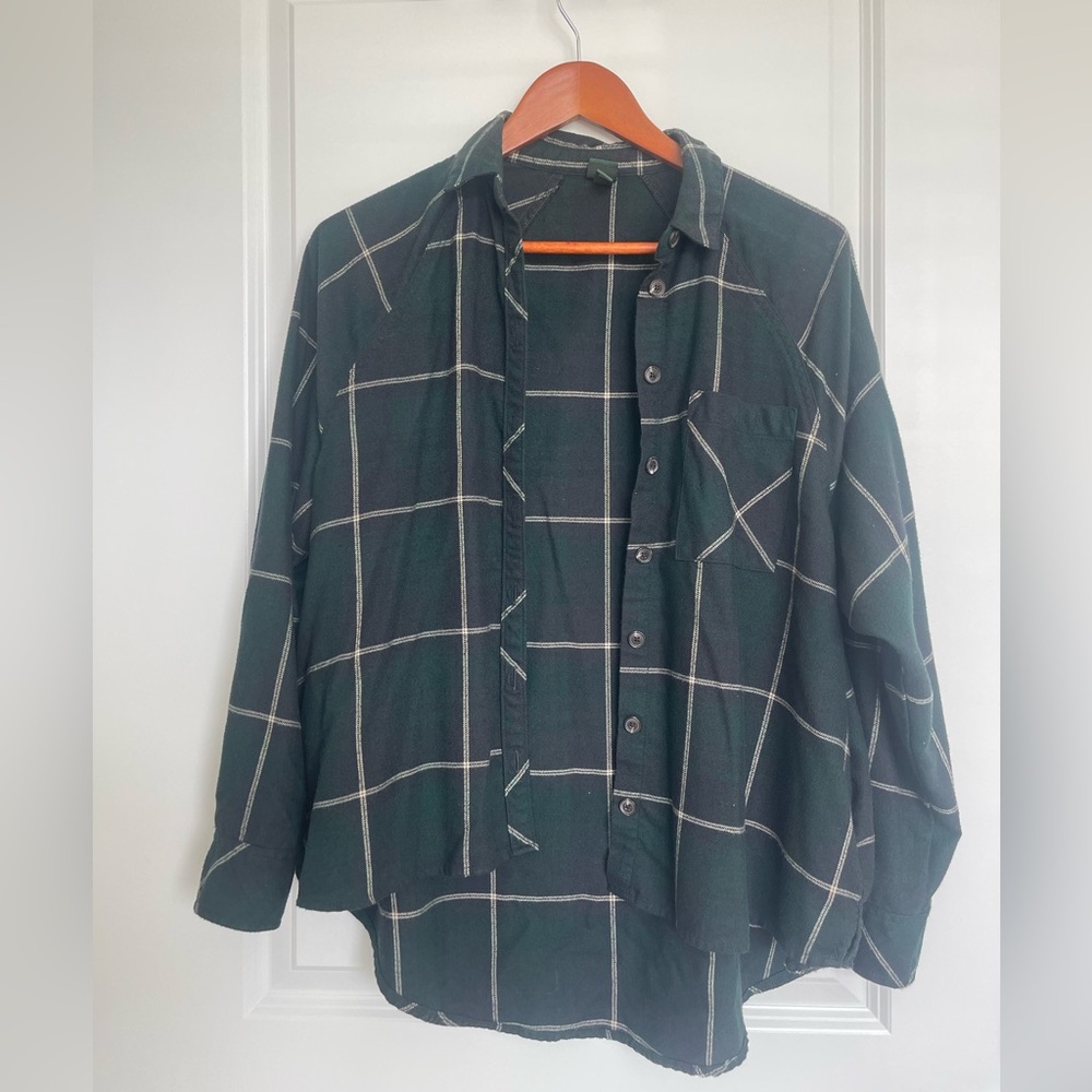Dark Green Flannel